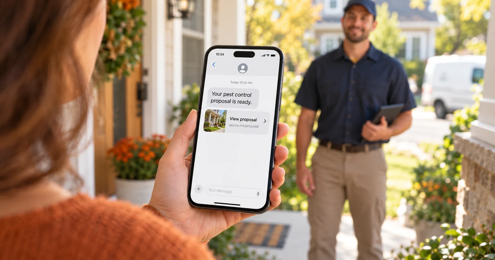 SMS Proposals: Why Texting Your Quotes Closes Pest Control Deals Faster Than Email